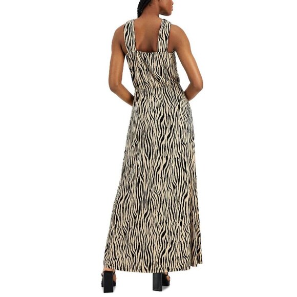 I.N.C. International Concepts Zebra Printed Halter Maxi Dress NWT - Picture 2 of 9